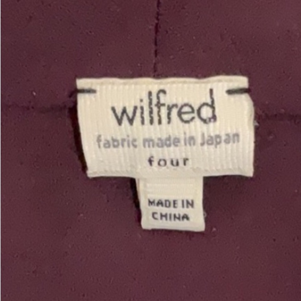 Wilfred Franca Burgundy Wrap Dress Size 4 - Picture 8 of 8
